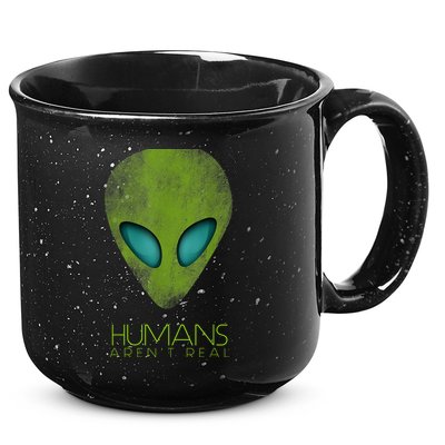 Funny Aliens UFO 15oz Campfire Ceramic Mug