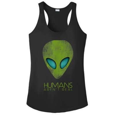 Funny Aliens UFO Ladies PosiCharge Competitor Racerback Tank