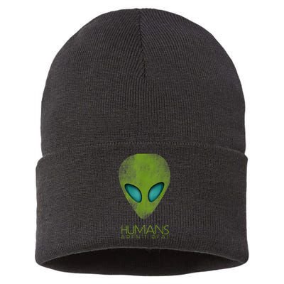 Funny Aliens UFO Sustainable Knit Beanie