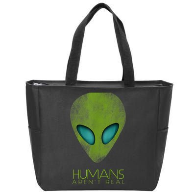 Funny Aliens UFO Zip Tote Bag
