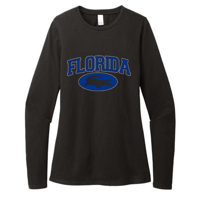 Florida Alligators University Team Logo Womens CVC Long Sleeve Shirt