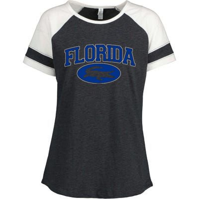 Florida Alligators University Team Logo Enza Ladies Jersey Colorblock Tee