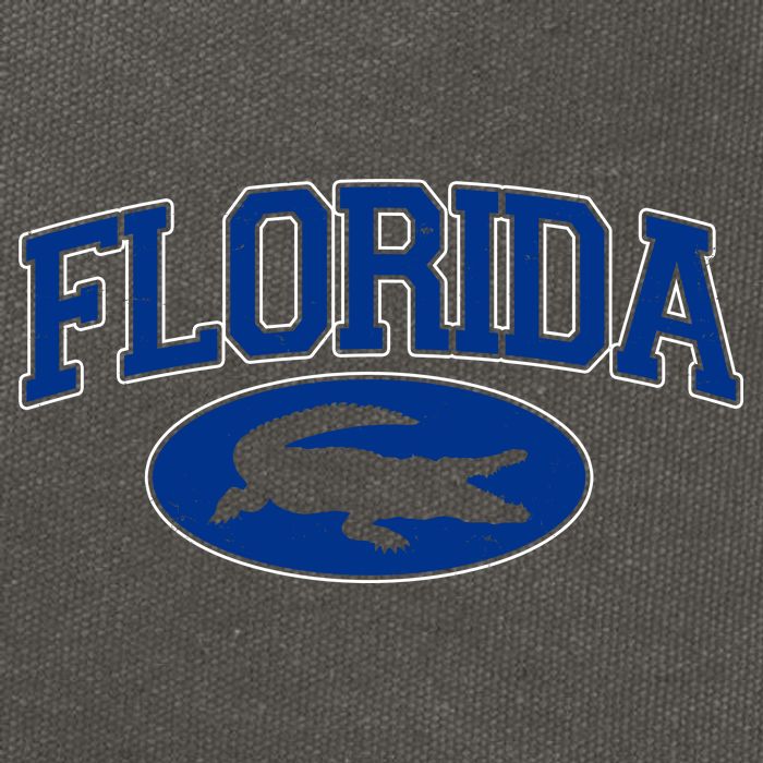 Florida Alligators University Team Logo Cotton Canvas Backpack