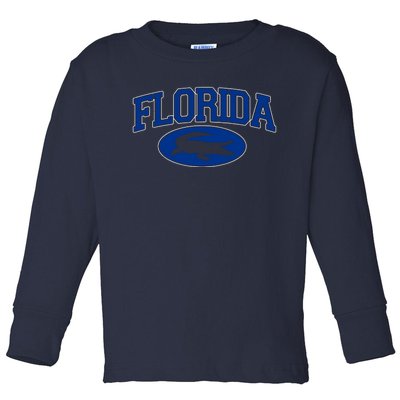 Florida Alligators University Team Logo Toddler Long Sleeve Shirt