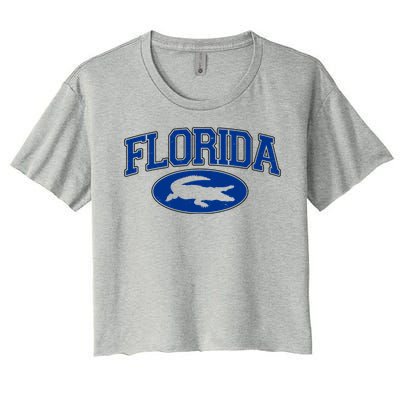 Florida Alligators University Team Logo Women's Crop Top Tee