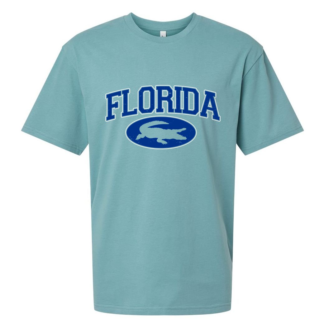 Florida Alligators University Team Logo Sueded Cloud Jersey T-Shirt