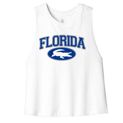 Florida Alligators University Team Logo Women's Racerback Cropped Tank