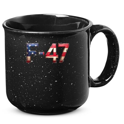 F-47 Aircraft USA Superpower Dominance Vintage Warbird 15oz Campfire Ceramic Mug