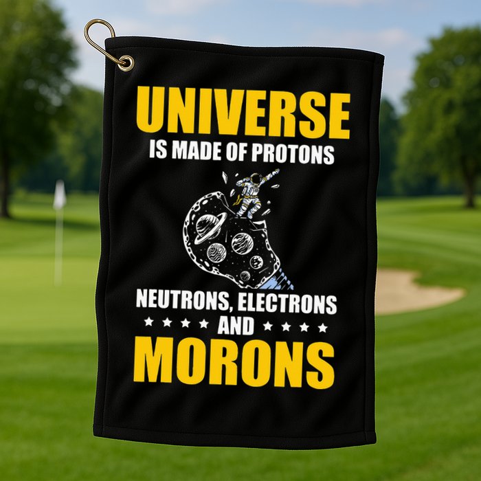 Funny Astronomy Uranus Astronomer Astrophysics Golf Towel