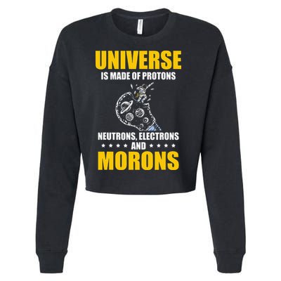 Funny Astronomy Uranus Astronomer Astrophysics Cropped Pullover Crew