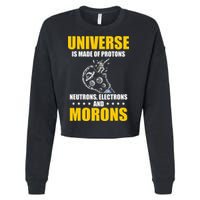 Funny Astronomy Uranus Astronomer Astrophysics Cropped Pullover Crew