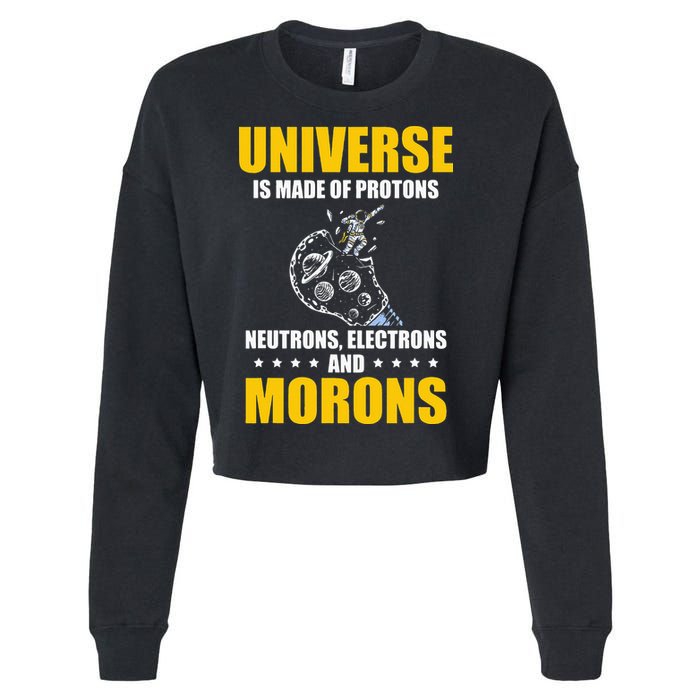Funny Astronomy Uranus Astronomer Astrophysics Cropped Pullover Crew