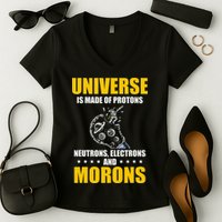 Funny Astronomy Uranus Astronomer Astrophysics Women's V-Neck T-Shirt