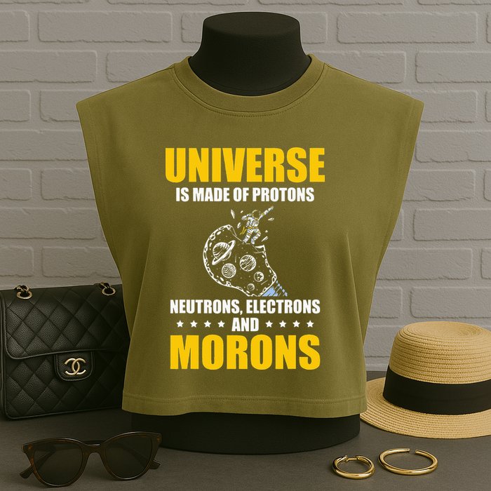 Funny Astronomy Uranus Astronomer Astrophysics Garment-Dyed Women's Muscle Tee