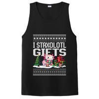 Funny Axolotl Ugly Christmas Sweater Stacks Axolotl Presents PosiCharge Competitor Tank