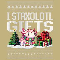 Funny Axolotl Ugly Christmas Sweater Stacks Axolotl Presents Performance Shirt