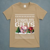 Funny Axolotl Ugly Christmas Sweater Stacks Axolotl Presents T-Shirt