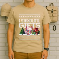 Funny Axolotl Ugly Christmas Sweater Stacks Axolotl Presents T-Shirt
