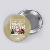 Funny Axolotl Ugly Christmas Sweater Stacks Axolotl Presents Button