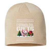 Funny Axolotl Ugly Christmas Sweater Stacks Axolotl Presents Sustainable Beanie