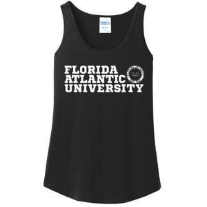 Florida Atlantic University FAU Owls Block Text Ladies Essential Tank