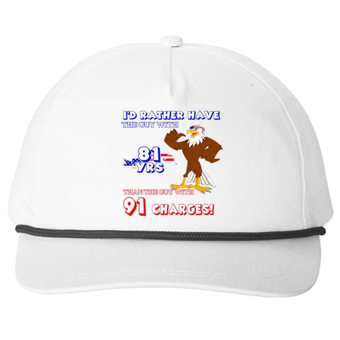 Funny American Usa Political Election 2024 Pro Joe Biden Snapback Five-Panel Rope Hat