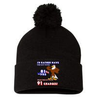 Funny American Usa Political Election 2024 Pro Joe Biden Pom Pom 12in Knit Beanie