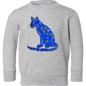 Funny ABBA Ugly Blue Cat Toddler Sweatshirt