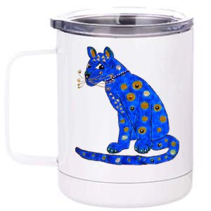 Funny ABBA Ugly Blue Cat 12 oz Stainless Steel Tumbler Cup