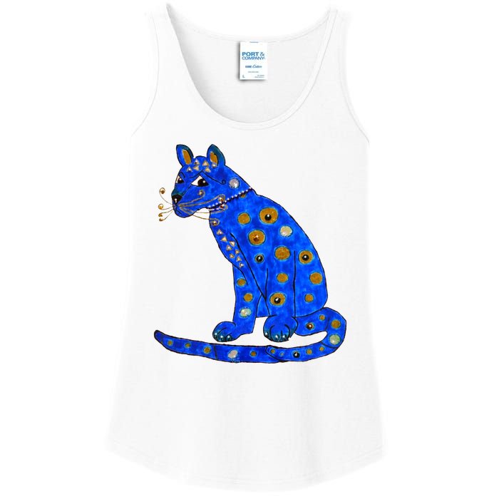 Funny ABBA Ugly Blue Cat Ladies Essential Tank