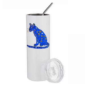 Funny ABBA Ugly Blue Cat Stainless Steel Tumbler