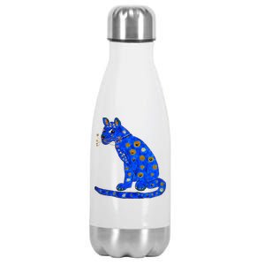 Funny ABBA Ugly Blue Cat Stainless Steel Insulated Water Bottle