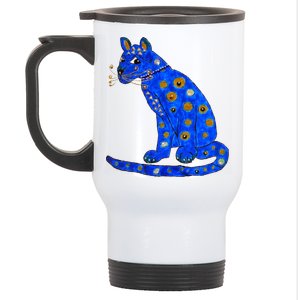 Funny ABBA Ugly Blue Cat Stainless Steel Travel Mug