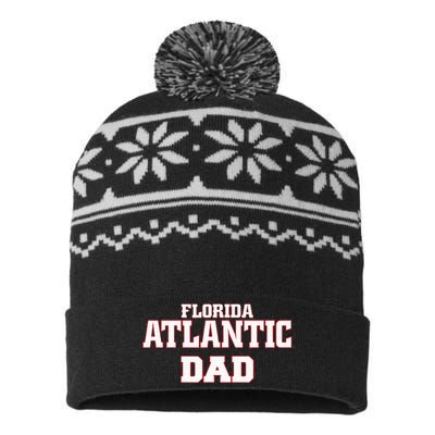 Florida Atlantic University FAU Owls Dad USA-Made Snowflake Beanie