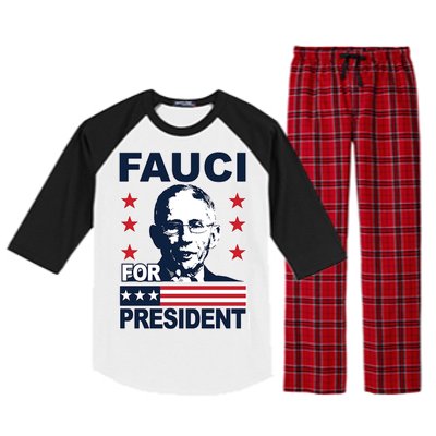 Fauci For President Raglan Sleeve Pajama Set