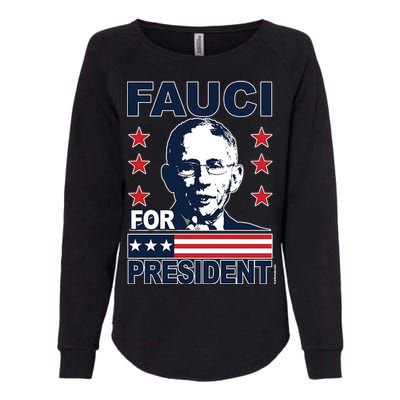 Fauci For President Womens California Wash Sweatshirt