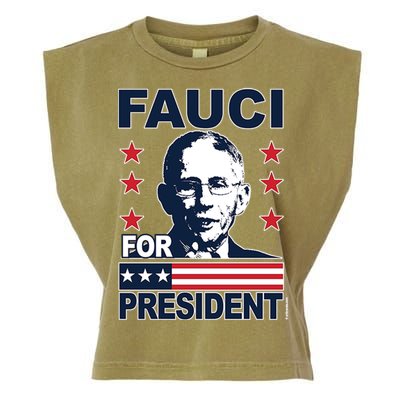 Fauci For President Garment-Dyed Women's Muscle Tee