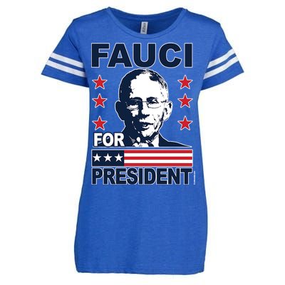 Fauci For President Enza Ladies Jersey Football T-Shirt