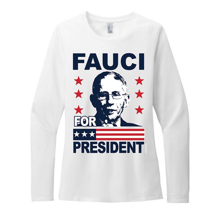 Fauci For President Womens CVC Long Sleeve Shirt