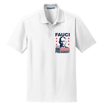 Fauci For President Dry Zone Grid Polo