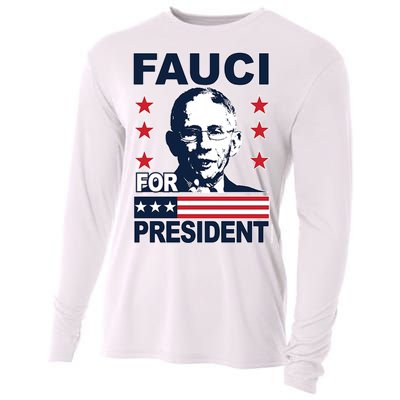 Fauci For President Cooling Performance Long Sleeve Crew