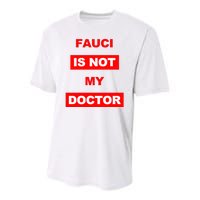 Fauci Is Not My Doctor Youth Performance Sprint T-Shirt