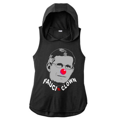 Fauci The Clown Ladies PosiCharge Tri-Blend Wicking Draft Hoodie Tank