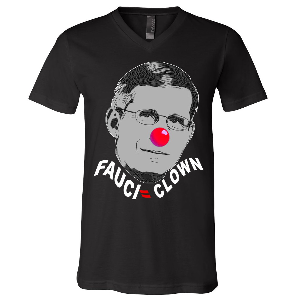 Fauci The Clown V-Neck T-Shirt