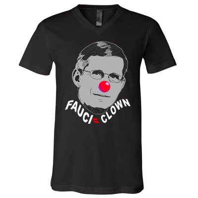 Fauci The Clown V-Neck T-Shirt