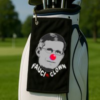 Fauci The Clown Golf Towel