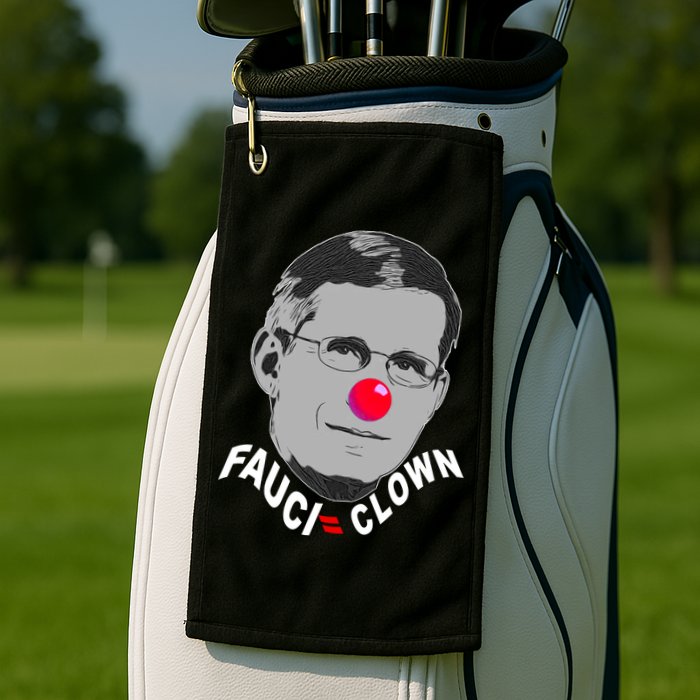 Fauci The Clown Golf Towel