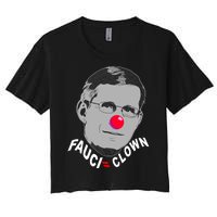 Fauci The Clown Women's Crop Top Tee