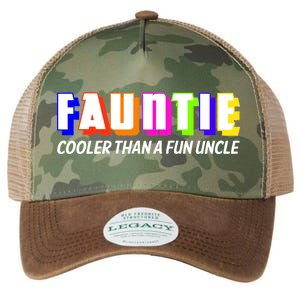 Fauntie Cooler Than a Fun Uncle Funcle Auntie Legacy Tie Dye Trucker Hat