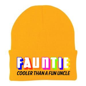 Fauntie Cooler Than a Fun Uncle Funcle Auntie Knit Cap Winter Beanie